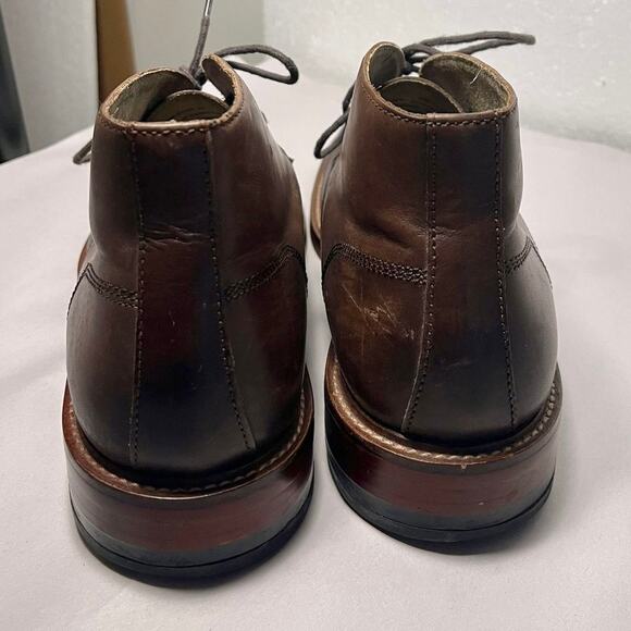 Banana Republic Realey Italian Leather Chukka Boot in Chocolate Brown Mens sz 10 - Picture 9 of 10